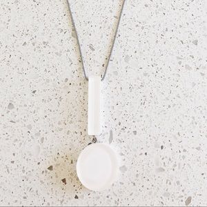 Lafayette 148 white resin statement necklace